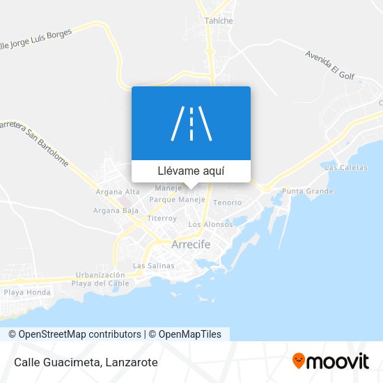 Mapa Calle Guacimeta