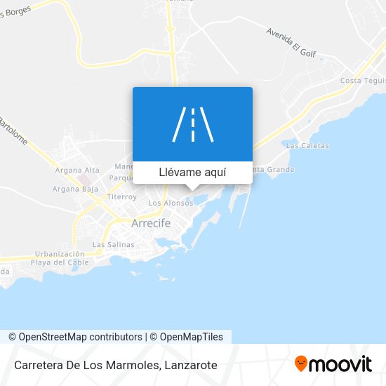 Mapa Carretera De Los Marmoles