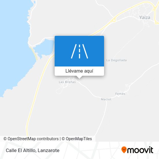 Mapa Calle El Altillo