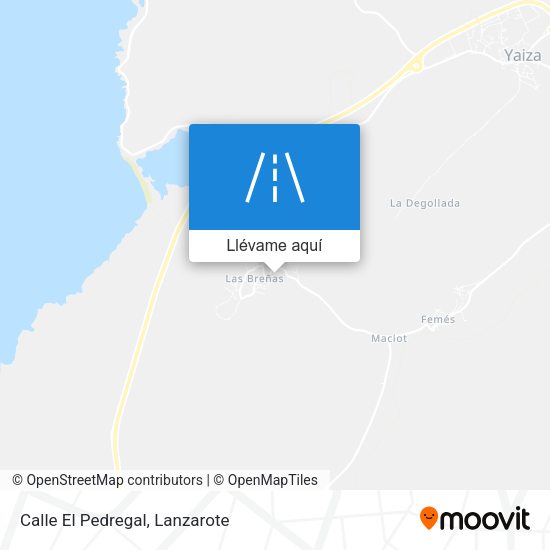 Mapa Calle El Pedregal