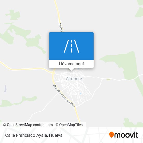 Mapa Calle Francisco Ayala