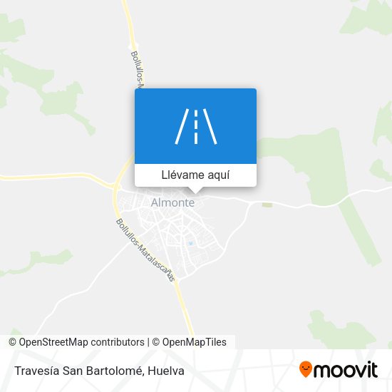 Mapa Travesía San Bartolomé