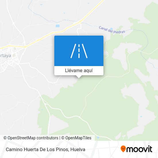Mapa Camino Huerta De Los Pinos