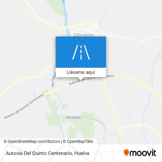 Mapa Autovía Del Quinto Centenario