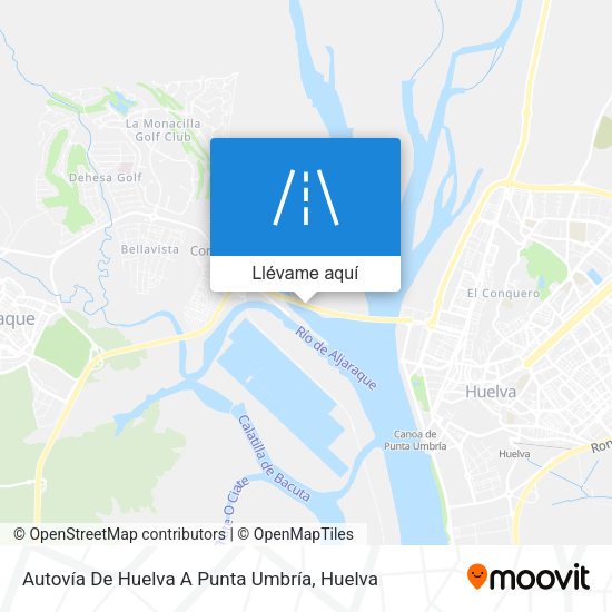 Mapa Autovía De Huelva A Punta Umbría