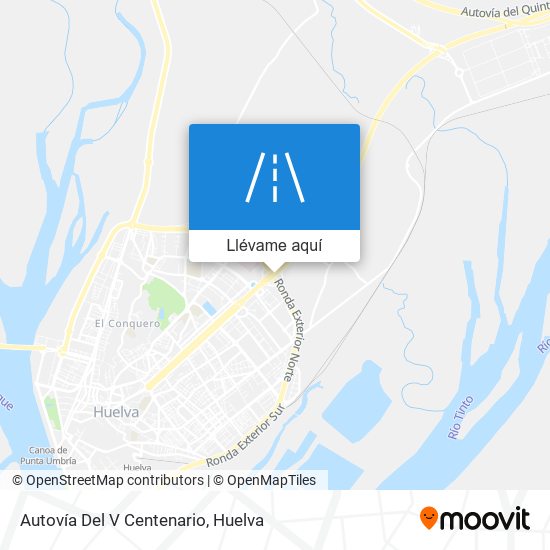 Mapa Autovía Del V Centenario