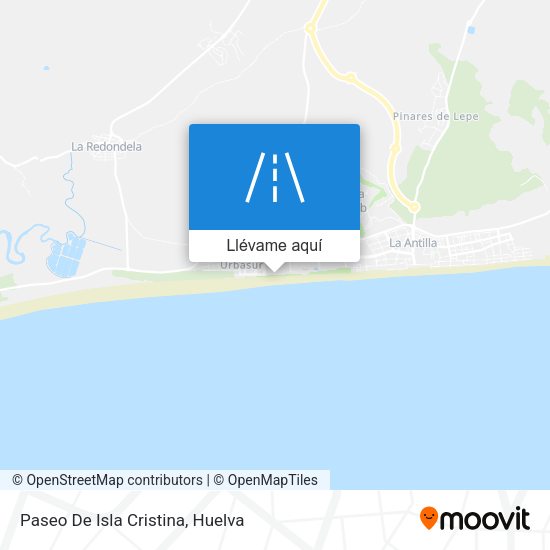 Mapa Paseo De Isla Cristina