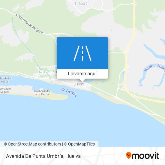 Mapa Avenida De Punta Umbría