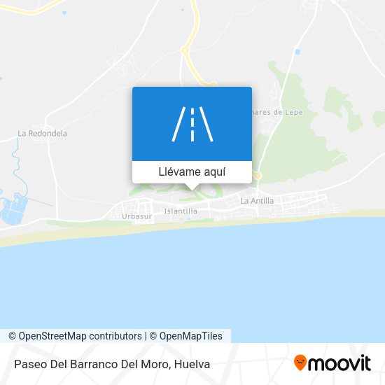 Mapa Paseo Del Barranco Del Moro