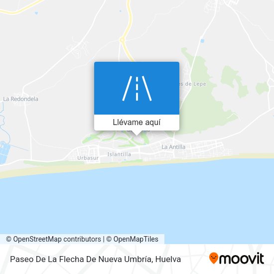 Mapa Paseo De La Flecha De Nueva Umbría