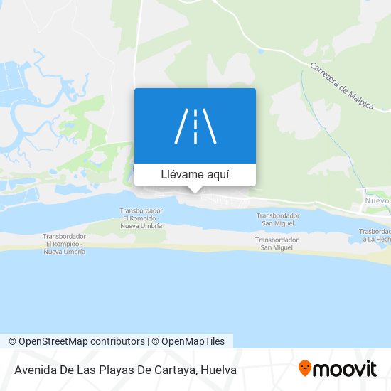 Mapa Avenida De Las Playas De Cartaya