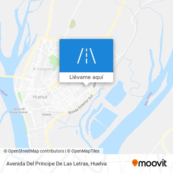 Mapa Avenida Del Príncipe De Las Letras