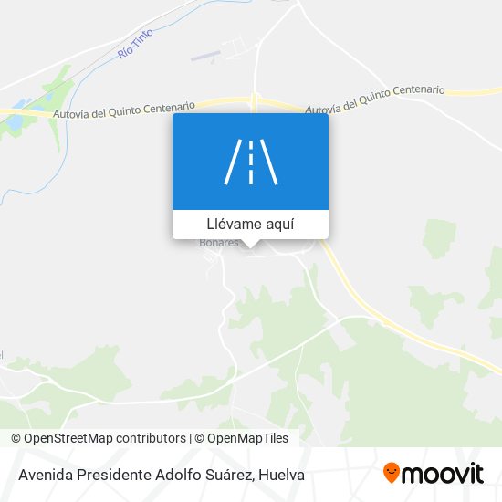 Mapa Avenida Presidente Adolfo Suárez