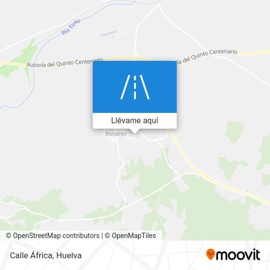 Mapa Calle África