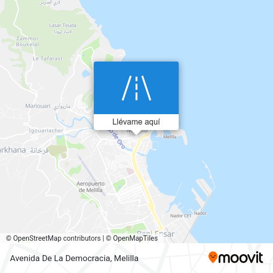 Mapa Avenida De La Democracia