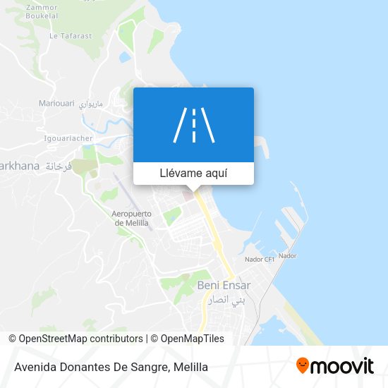 Mapa Avenida Donantes De Sangre