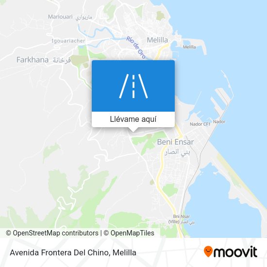 Mapa Avenida Frontera Del Chino