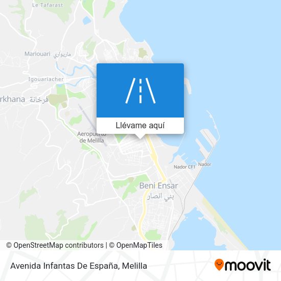 Mapa Avenida Infantas De España