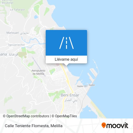Mapa Calle Teniente Flomesta