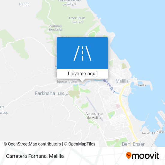 Mapa Carretera Farhana