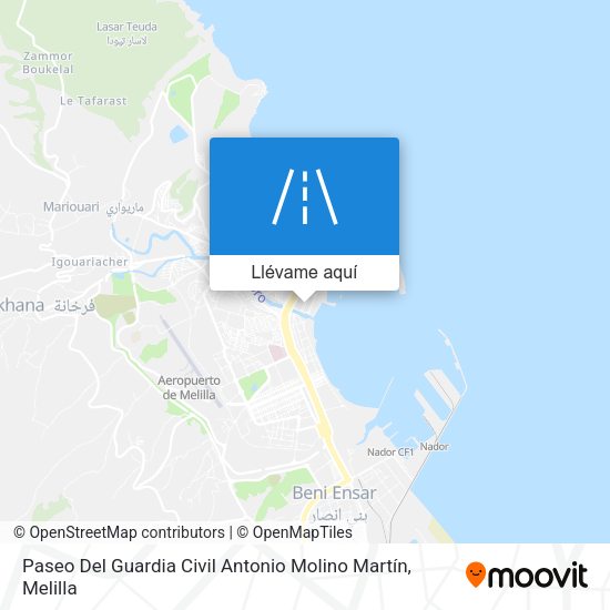 Mapa Paseo Del Guardia Civil Antonio Molino Martín