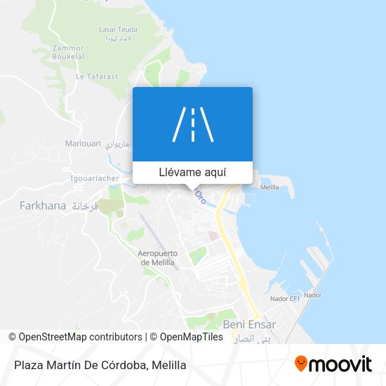 Mapa Plaza Martín De Córdoba