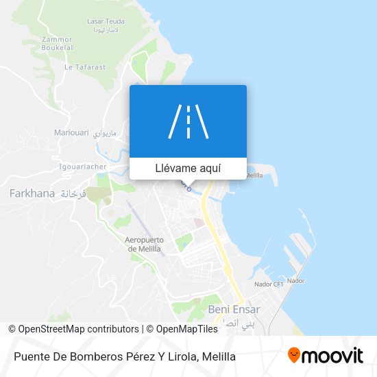 Mapa Puente De Bomberos Pérez Y Lirola