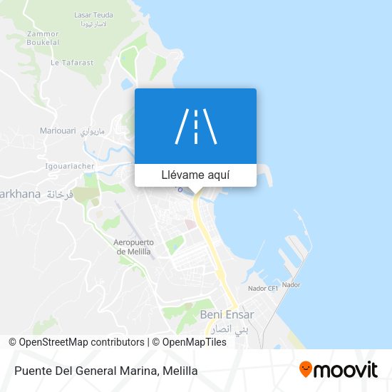 Mapa Puente Del General Marina