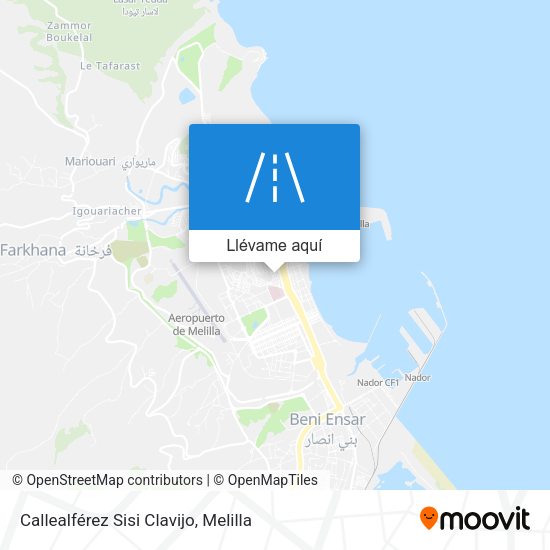 Mapa Callealférez Sisi Clavijo