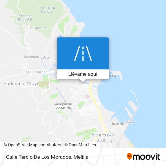 Mapa Calle Tercio De Los Morados