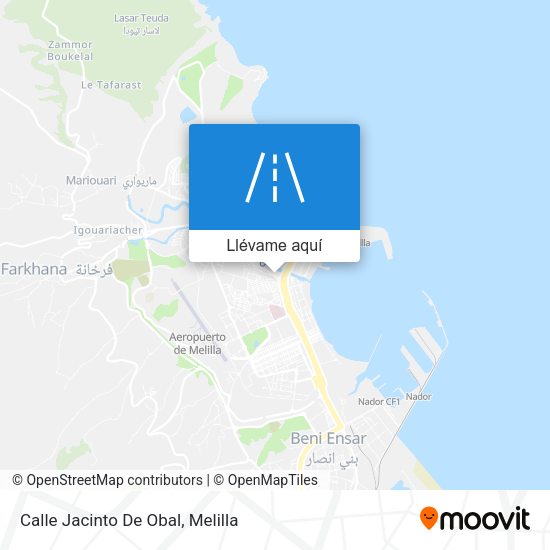 Mapa Calle Jacinto De Obal