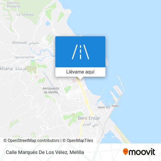 Mapa Calle Marqués De Los Vélez