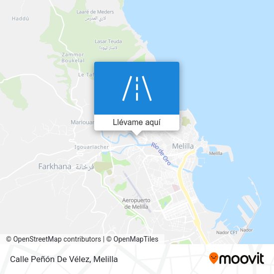 Mapa Calle Peñón De Vélez