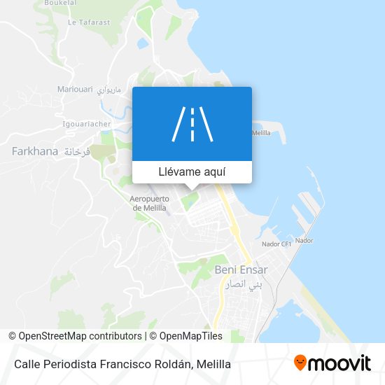 Mapa Calle Periodista Francisco Roldán