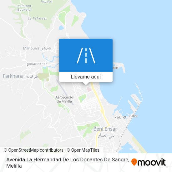 Mapa Avenida La Hermandad De Los Donantes De Sangre