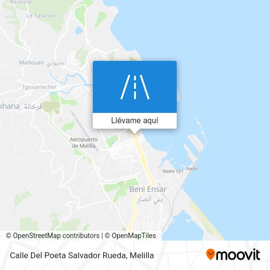 Mapa Calle Del Poeta Salvador Rueda