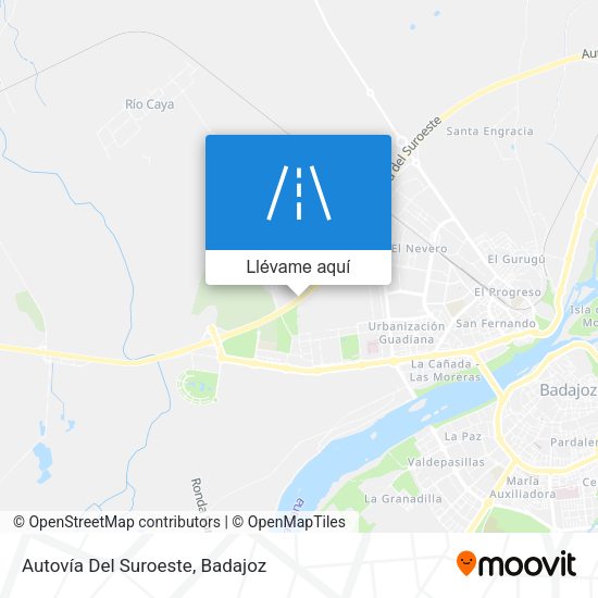 Mapa Autovía Del Suroeste