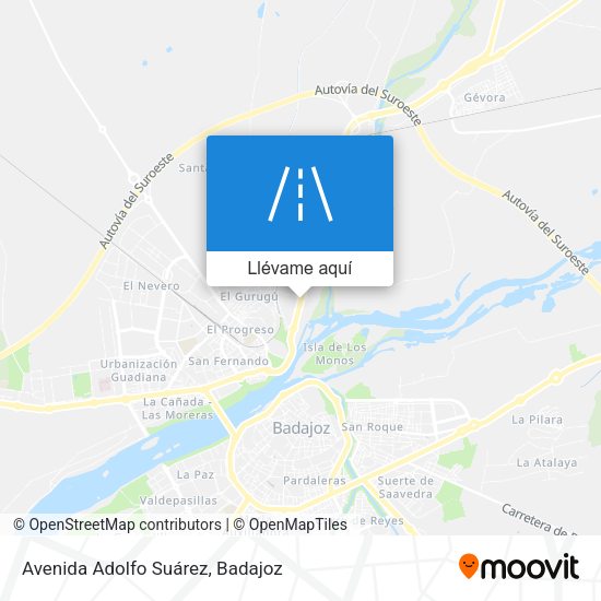 Mapa Avenida Adolfo Suárez