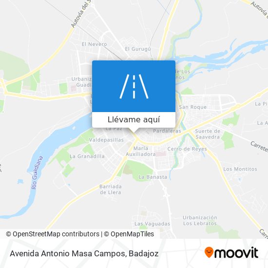 Mapa Avenida Antonio Masa Campos