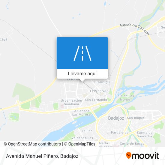 Mapa Avenida Manuel Piñero