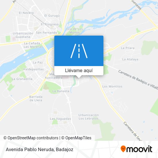 Mapa Avenida Pablo Neruda