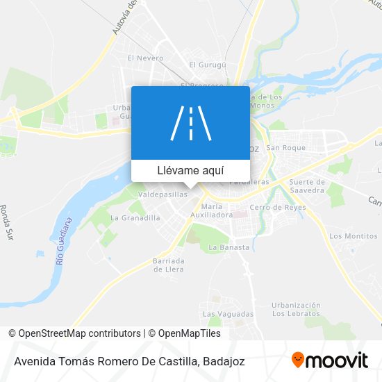 Mapa Avenida Tomás Romero De Castilla