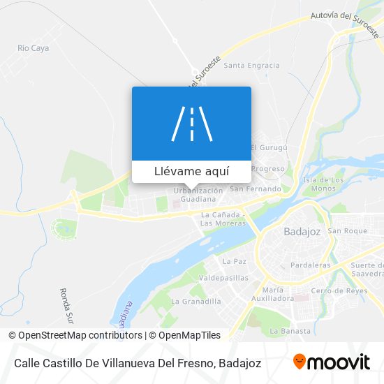 Mapa Calle Castillo De Villanueva Del Fresno