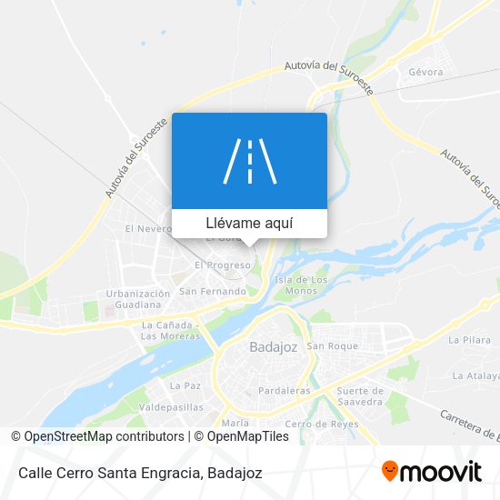 Mapa Calle Cerro Santa Engracia