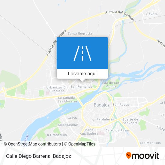 Mapa Calle Diego Barrena
