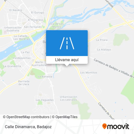 Mapa Calle Dinamarca