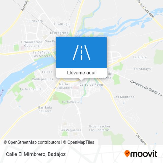 Mapa Calle El Mimbrero