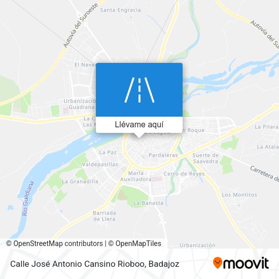 Mapa Calle José Antonio Cansino Rioboo
