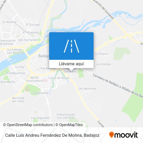 Mapa Calle Luis Andreu Fernández De Molina