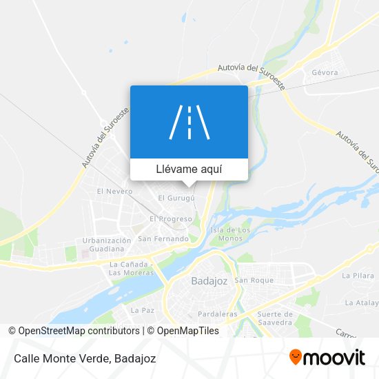 Mapa Calle Monte Verde